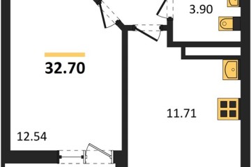 Фото №1: 1-комнатная квартира 32 м², 2/18 эт. - Краснодар, мкр. ЖК Архитектор,