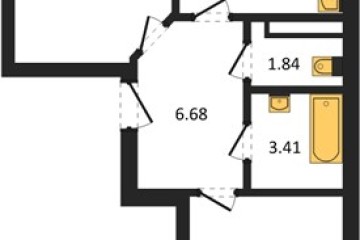 Фото №1: 2-комнатная квартира 60 м², 9/18 эт. - Краснодар, мкр. ЖК Архитектор,