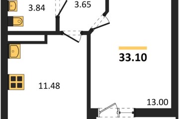 Фото №1: 1-комнатная квартира 33 м², 11/18 эт. - Краснодар, мкр. ЖК Архитектор,