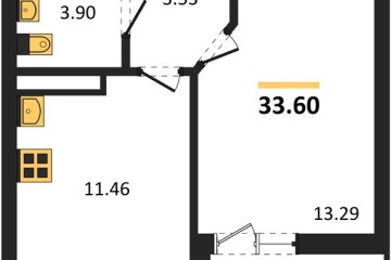 Фото №1: 1-комнатная квартира 33 м², 2/18 эт. - Краснодар, мкр. жилой комплекс Архитектор,