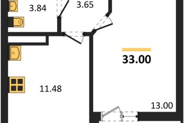 Фото №1: 1-комнатная квартира 33 м², 3/18 эт. - Краснодар, мкр. жилой комплекс Архитектор,
