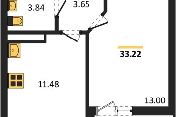 Фото №1: 1-комнатная квартира 33 м², 4/18 эт. - Краснодар, мкр. жилой комплекс Архитектор,