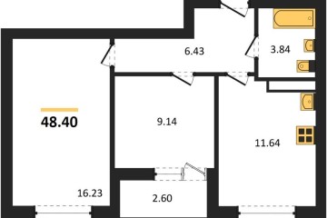 Фото №1: 2-комнатная квартира 48 м², 12/18 эт. - Краснодар, мкр. жилой комплекс Архитектор,