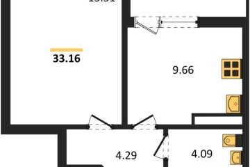 Фото №1: 1-комнатная квартира 33 м², 9/18 эт. - Краснодар, мкр. жилой комплекс Архитектор,