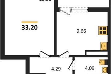 Фото №1: 1-комнатная квартира 33 м², 10/18 эт. - Краснодар, мкр. жилой комплекс Архитектор,