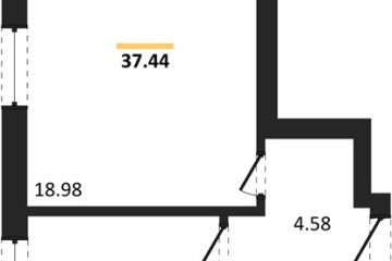 Фото №1: 1-комнатная квартира 38 м², 2/18 эт. - Краснодар, мкр. жилой комплекс Архитектор,