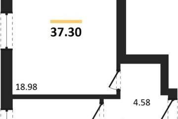 Фото №1: 1-комнатная квартира 37&nbsp;м², 13/18&nbsp;эт. - Краснодар, мкр. жилой комплекс Архитектор, 