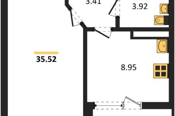 Фото №1: 1-комнатная квартира 35 м², 9/18 эт. - Краснодар, мкр. жилой комплекс Архитектор,