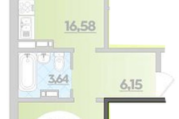 Фото №1: 1-комнатная квартира 45 м², 5/9 эт. - Крымск, мкр. Надежда,