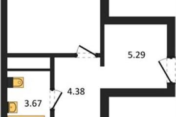 Фото №1: 1-комнатная квартира 46 м², 11/12 эт. - Майкоп, ул. Михайлова, 7