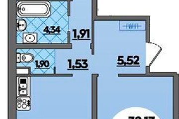 Фото №1: 2-комнатная квартира 64 м², 1/12 эт. - Майкоп, ул. Михайлова, 7