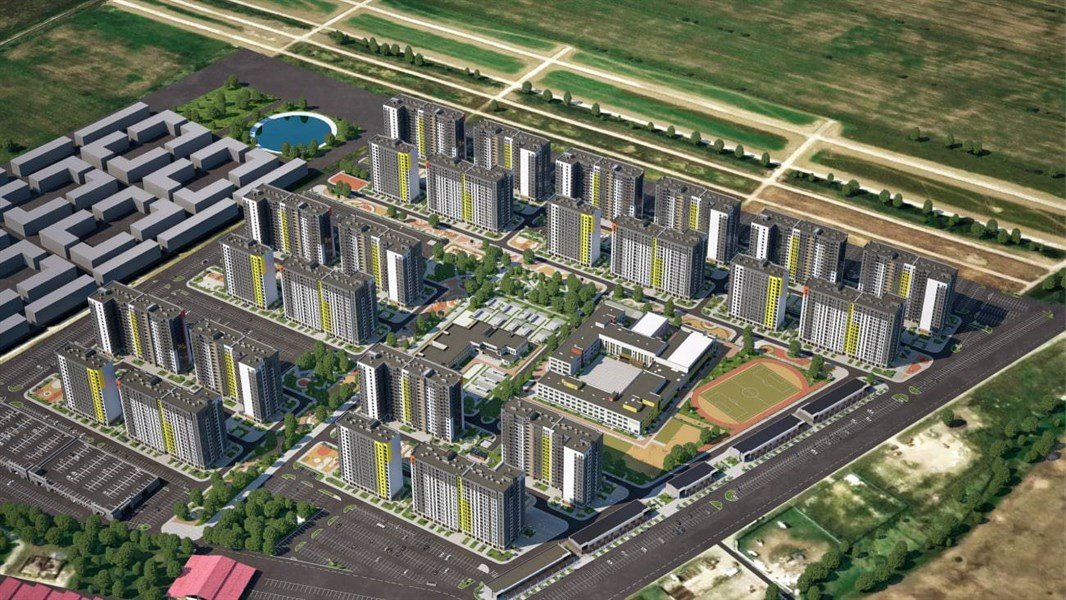 Фото №3: 2-комнатная квартира 55&nbsp;м², 8/16&nbsp;эт. - Яблоновский, мкр. ЖК Мегасити