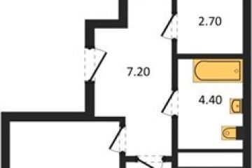 Фото №1: 2-комнатная квартира 64 м², 7/16 эт. - Яблоновский, мкр. ЖК Мегасити,