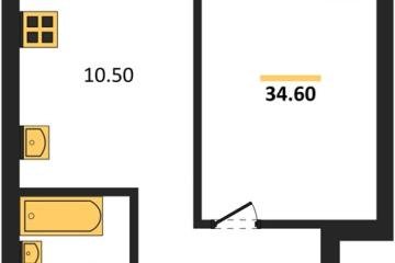 Фото №1: 1-комнатная квартира 34 м², 2/18 эт. - Краснодар, мкр. ЖК Грейд,