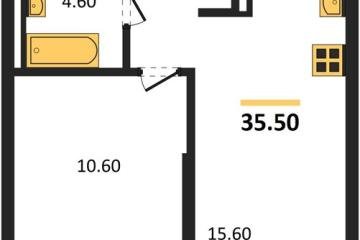 Фото №1: 1-комнатная квартира 35 м², 7/18 эт. - Краснодар, мкр. ЖК Грейд,