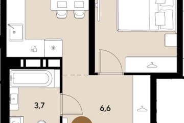 Фото №1: 1-комнатная квартира 32 м², 9/18 эт. - Краснодар, мкр. ЖК Грейд,