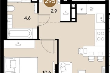 Фото №1: 1-комнатная квартира 33 м², 17/18 эт. - Краснодар, мкр. ЖК Грейд,