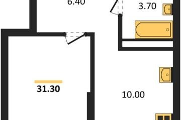 Фото №1: 1-комнатная квартира 31 м², 12/18 эт. - Краснодар, мкр. ЖК Грейд,