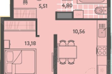 Фото №1: 1-комнатная квартира 35 м², 2/18 эт. - Краснодар, мкр. ЖК Тёплые Края, ул. имени Леона Орбели, 9