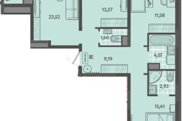 Фото №1: 3-комнатная квартира 82 м², 2/18 эт. - Краснодар, мкр. ЖК Тёплые Края, ул. имени Леона Орбели, 9