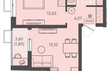 Фото №1: 1-комнатная квартира 38 м², 9/18 эт. - Краснодар, мкр. ЖК Тёплые Края, ул. имени Леона Орбели, 9