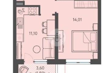 Фото №1: 1-комнатная квартира 40 м², 1/18 эт. - Краснодар, мкр. ЖК Тёплые Края, ул. имени Леона Орбели, 9