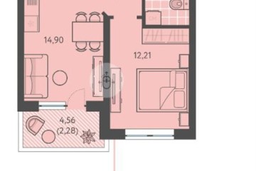 Фото №1: 1-комнатная квартира 38 м², 1/18 эт. - Краснодар, мкр. ЖК Тёплые Края, ул. имени Леона Орбели, 9
