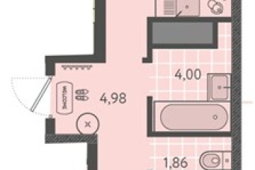 Фото №1: 1-комнатная квартира 41 м², 10/18 эт. - Краснодар, мкр. ЖК Тёплые Края, ул. имени Леона Орбели, 9