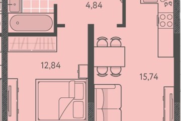 Фото №1: 1-комнатная квартира 38 м², 8/18 эт. - Краснодар, мкр. ЖК Тёплые Края, ул. имени Леона Орбели, 9