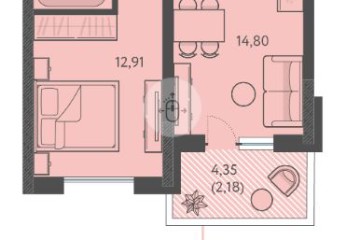 Фото №1: 1-комнатная квартира 37 м², 1/18 эт. - Краснодар, мкр. ЖК Тёплые Края, ул. имени Леона Орбели, 9