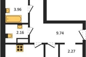 Фото №1: 2-комнатная квартира 59 м², 3/18 эт. - Краснодар, мкр. ЖК Тёплые Края,