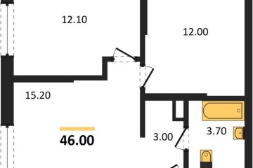 Фото №1: 2-комнатная квартира 46 м², 14/18 эт. - Краснодар, мкр. ЖК Грейд,