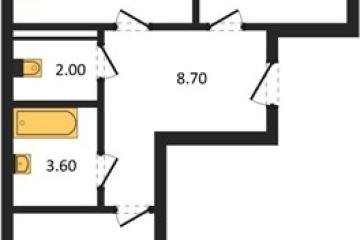 Фото №1: 2-комнатная квартира 63 м², 3/3 эт. - Берёзовый, мкр. жилой комплекс Нова Вита, ул. имени А.Н. Лодыгина, 6лит8