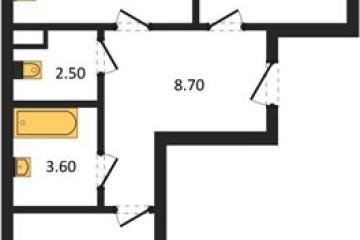 Фото №1: 2-комнатная квартира 64 м², 1/3 эт. - Берёзовый, мкр. жилой комплекс Нова Вита, ул. имени А.Н. Лодыгина, 6лит8