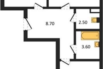 Фото №1: 2-комнатная квартира 64 м², 1/3 эт. - Берёзовый, мкр. жилой комплекс Нова Вита, ул. имени А.Н. Лодыгина, 6лит8