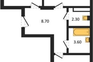 Фото №1: 2-комнатная квартира 64 м², 2/3 эт. - Берёзовый, мкр. жилой комплекс Нова Вита, ул. имени А.Н. Лодыгина, 6лит11