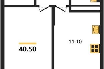 Фото №1: 1-комнатная квартира 40 м², 3/3 эт. - Берёзовый, мкр. жилой комплекс Нова Вита, ул. имени А.Н. Лодыгина, 6лит12