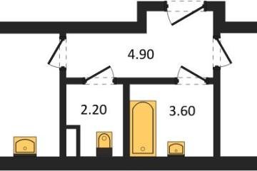 Фото №1: 1-комнатная квартира 41 м², 2/3 эт. - Берёзовый, мкр. жилой комплекс Нова Вита, ул. имени А.Н. Лодыгина, 6лит12