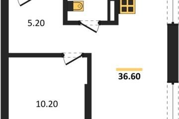 Фото №1: 1-комнатная квартира 36 м², 11/16 эт. - Краснодар, мкр. ЖК Грейд,