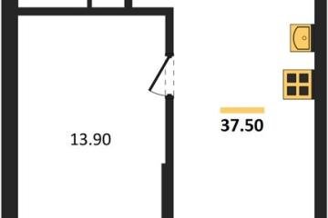 Фото №1: 1-комнатная квартира 37 м², 3/16 эт. - Краснодар, мкр. ЖК Грейд,