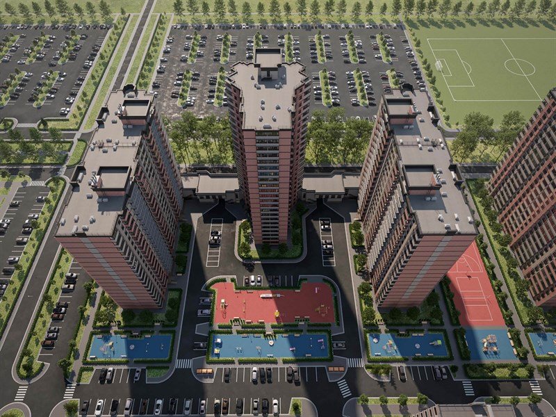 Фото №3: 3-комнатная квартира 87&nbsp;м², 9/18&nbsp;эт. - Краснодар, Прикубанский внутригородской округ, ЖК Бауинвест, мкр. ЖК Парк у Дома, ул. Героев-Разведчиков, 11к2