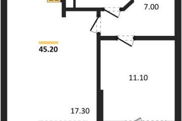Фото №1: 2-комнатная квартира 45 м², 17/18 эт. - Краснодар, мкр. ЖК Парк у Дома, ул. Героев-Разведчиков, 11к2