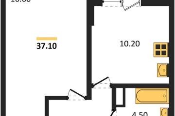 Фото №1: 1-комнатная квартира 37 м², 1/18 эт. - Краснодар, мкр. ЖК Парк у Дома, ул. Героев-Разведчиков, 11к2