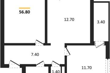Фото №1: 2-комнатная квартира 56 м², 5/18 эт. - Краснодар, мкр. ЖК Парк у Дома, ул. Героев-Разведчиков, 11к2