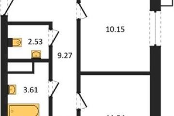 Фото №1: 3-комнатная квартира 73 м², 12/18 эт. - Знаменский, мкр. Родные Просторы,