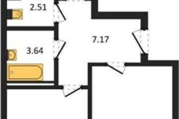 Фото №1: 2-комнатная квартира 72 м², 2/18 эт. - Знаменский, мкр. Родные Просторы,