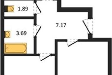 Фото №1: 2-комнатная квартира 72 м², 4/18 эт. - Знаменский, мкр. Родные Просторы,