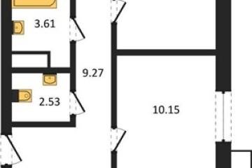 Фото №1: 3-комнатная квартира 73 м², 13/18 эт. - Знаменский, мкр. Родные Просторы,