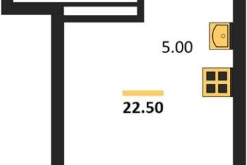 Фото №1: Студия 22 м², 9/18 эт. - Краснодар, мкр. Прикубанский внутригородской округ,