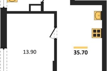 Фото №1: 1-комнатная квартира 35 м², 11/18 эт. - Краснодар, мкр. Прикубанский внутригородской округ,